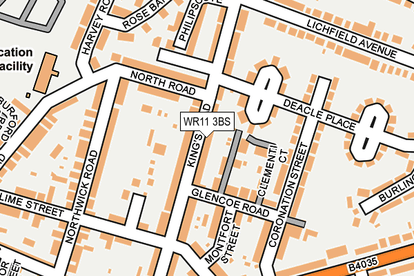WR11 3BS map - OS OpenMap – Local (Ordnance Survey) WR11 3BS map - OS OpenMap – Local (Ordnance Survey)