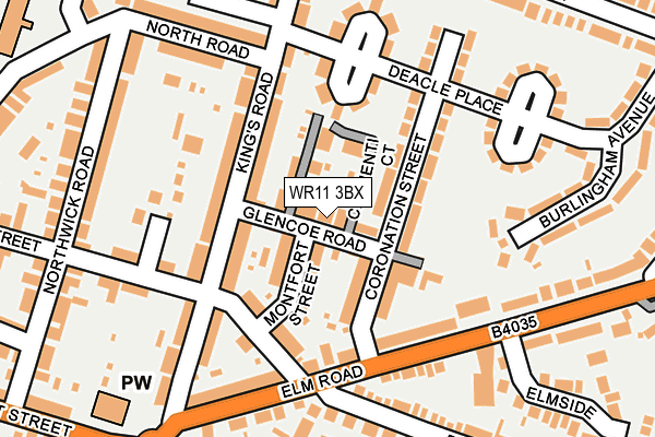 WR11 3BX map - OS OpenMap – Local (Ordnance Survey) WR11 3BX map - OS OpenMap – Local (Ordnance Survey)