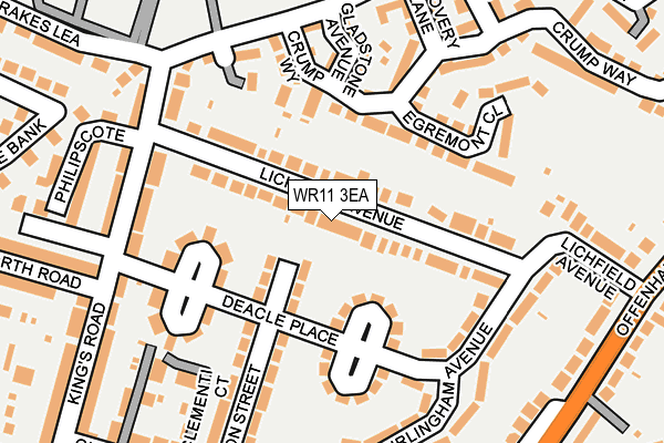 WR11 3EA map - OS OpenMap – Local (Ordnance Survey) WR11 3EA map - OS OpenMap – Local (Ordnance Survey)