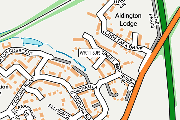 WR11 3JR map - OS OpenMap – Local (Ordnance Survey) WR11 3JR map - OS OpenMap – Local (Ordnance Survey)