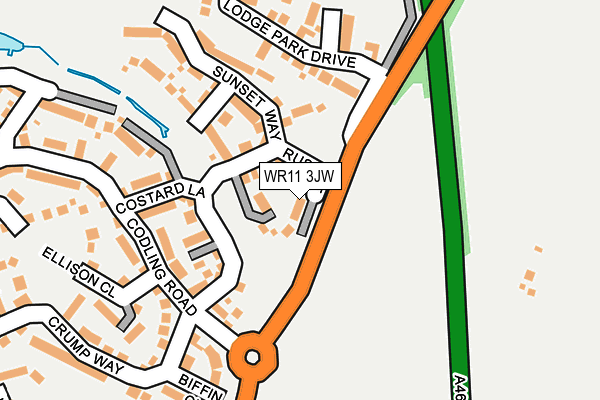 WR11 3JW map - OS OpenMap – Local (Ordnance Survey) WR11 3JW map - OS OpenMap – Local (Ordnance Survey)