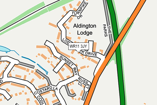 WR11 3JY map - OS OpenMap – Local (Ordnance Survey) WR11 3JY map - OS OpenMap – Local (Ordnance Survey)