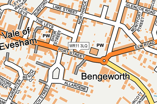 WR11 3LQ map - OS OpenMap – Local (Ordnance Survey) WR11 3LQ map - OS OpenMap – Local (Ordnance Survey)