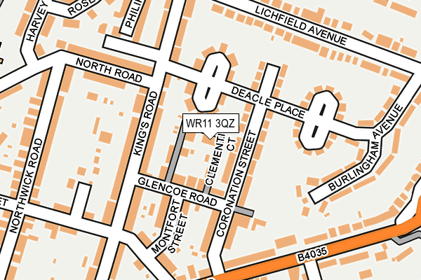 WR11 3QZ map - OS OpenMap – Local (Ordnance Survey) WR11 3QZ map - OS OpenMap – Local (Ordnance Survey)