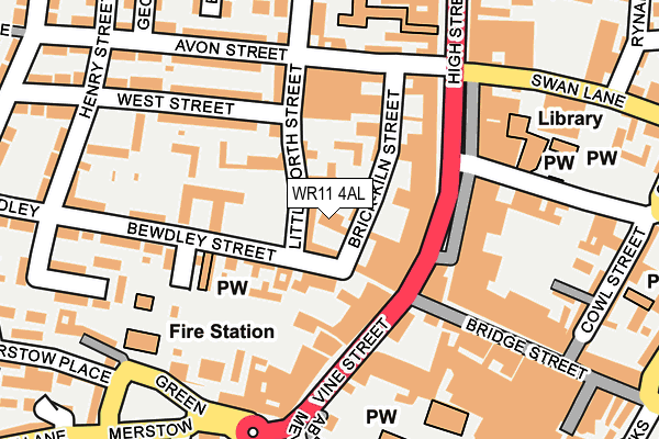 WR11 4AL map - OS OpenMap – Local (Ordnance Survey) WR11 4AL map - OS OpenMap – Local (Ordnance Survey)