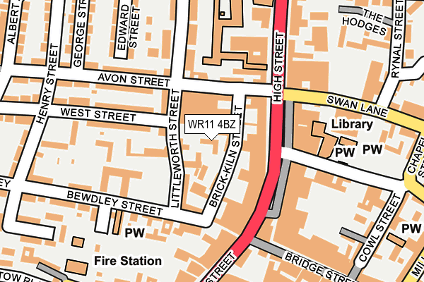 WR11 4BZ map - OS OpenMap – Local (Ordnance Survey) WR11 4BZ map - OS OpenMap – Local (Ordnance Survey)
