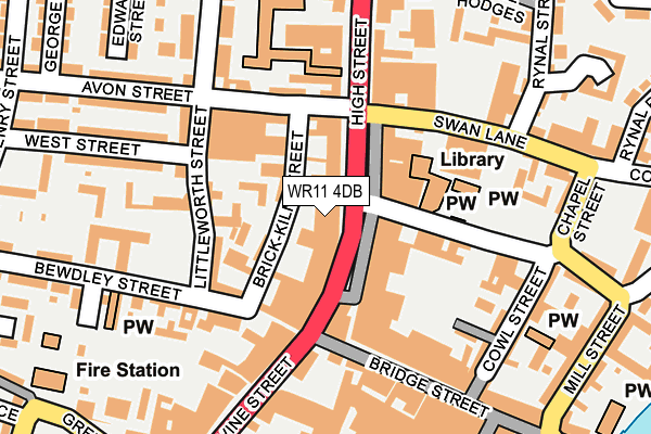 WR11 4DB map - OS OpenMap – Local (Ordnance Survey) WR11 4DB map - OS OpenMap – Local (Ordnance Survey)