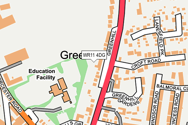 WR11 4DG map - OS OpenMap – Local (Ordnance Survey) WR11 4DG map - OS OpenMap – Local (Ordnance Survey)