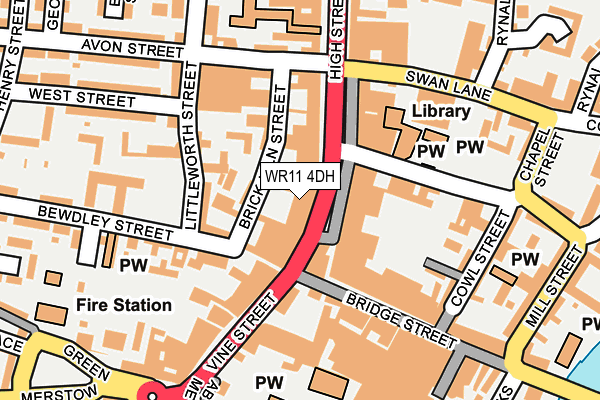WR11 4DH map - OS OpenMap – Local (Ordnance Survey) WR11 4DH map - OS OpenMap – Local (Ordnance Survey)