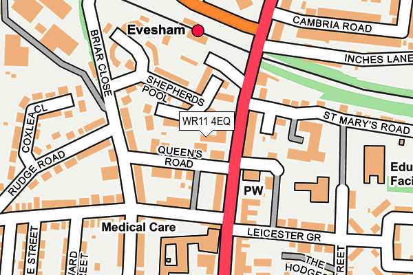 WR11 4EQ map - OS OpenMap – Local (Ordnance Survey) WR11 4EQ map - OS OpenMap – Local (Ordnance Survey)