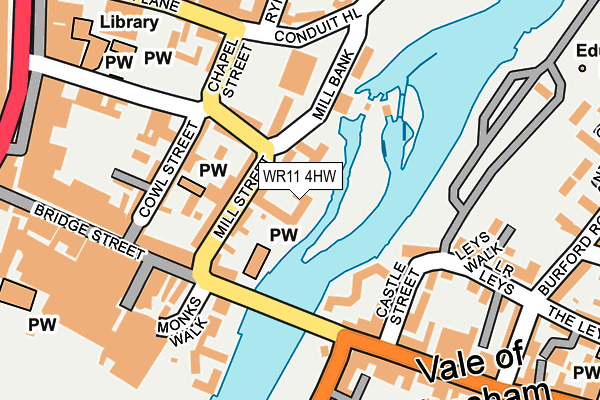 WR11 4HW map - OS OpenMap – Local (Ordnance Survey) WR11 4HW map - OS OpenMap – Local (Ordnance Survey)