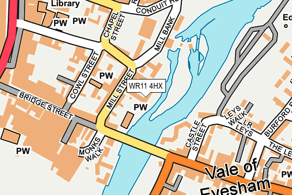 WR11 4HX map - OS OpenMap – Local (Ordnance Survey) WR11 4HX map - OS OpenMap – Local (Ordnance Survey)