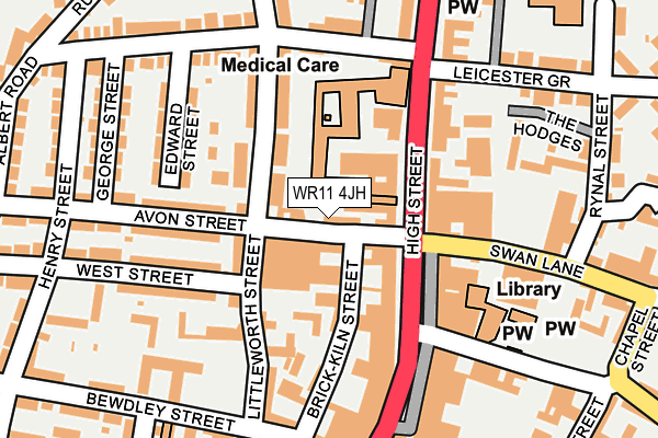 WR11 4JH map - OS OpenMap – Local (Ordnance Survey) WR11 4JH map - OS OpenMap – Local (Ordnance Survey)