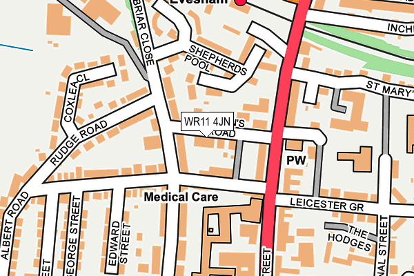WR11 4JN map - OS OpenMap – Local (Ordnance Survey) WR11 4JN map - OS OpenMap – Local (Ordnance Survey)