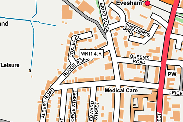WR11 4JR map - OS OpenMap – Local (Ordnance Survey) WR11 4JR map - OS OpenMap – Local (Ordnance Survey)