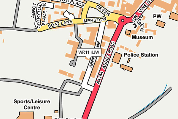 WR11 4JW map - OS OpenMap – Local (Ordnance Survey) WR11 4JW map - OS OpenMap – Local (Ordnance Survey)
