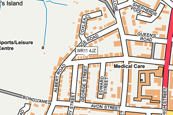 WR11 4JZ map - OS OpenMap – Local (Ordnance Survey) WR11 4JZ map - OS OpenMap – Local (Ordnance Survey)
