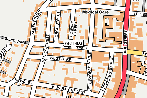 WR11 4LQ map - OS OpenMap – Local (Ordnance Survey) WR11 4LQ map - OS OpenMap – Local (Ordnance Survey)