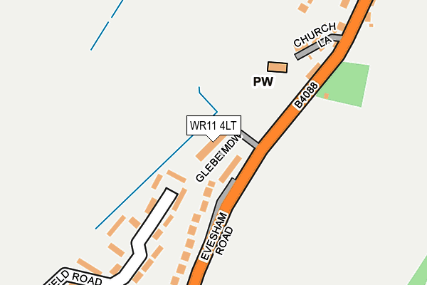 WR11 4LT map - OS OpenMap – Local (Ordnance Survey) WR11 4LT map - OS OpenMap – Local (Ordnance Survey)