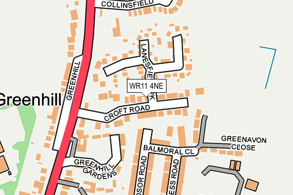 WR11 4NE map - OS OpenMap – Local (Ordnance Survey) WR11 4NE map - OS OpenMap – Local (Ordnance Survey)