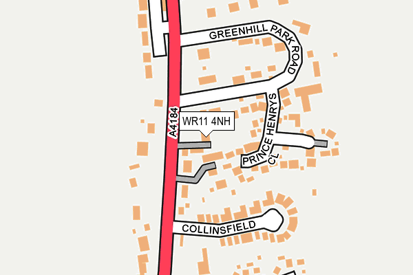 WR11 4NH map - OS OpenMap – Local (Ordnance Survey) WR11 4NH map - OS OpenMap – Local (Ordnance Survey)