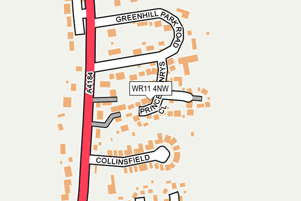 WR11 4NW map - OS OpenMap – Local (Ordnance Survey) WR11 4NW map - OS OpenMap – Local (Ordnance Survey)