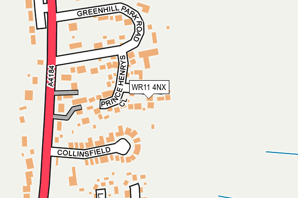 WR11 4NX map - OS OpenMap – Local (Ordnance Survey) WR11 4NX map - OS OpenMap – Local (Ordnance Survey)