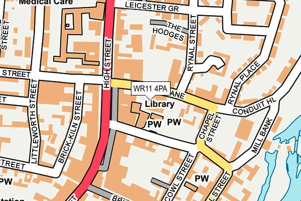 WR11 4PA map - OS OpenMap – Local (Ordnance Survey) WR11 4PA map - OS OpenMap – Local (Ordnance Survey)