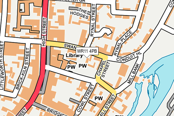 WR11 4PB map - OS OpenMap – Local (Ordnance Survey) WR11 4PB map - OS OpenMap – Local (Ordnance Survey)