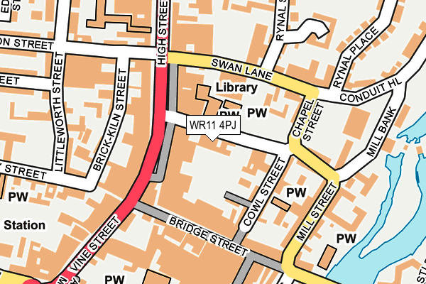 WR11 4PJ map - OS OpenMap – Local (Ordnance Survey) WR11 4PJ map - OS OpenMap – Local (Ordnance Survey)