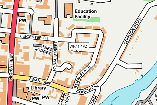 WR11 4PZ map - OS OpenMap – Local (Ordnance Survey) WR11 4PZ map - OS OpenMap – Local (Ordnance Survey)