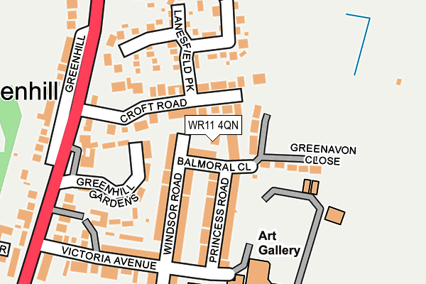WR11 4QN map - OS OpenMap – Local (Ordnance Survey) WR11 4QN map - OS OpenMap – Local (Ordnance Survey)
