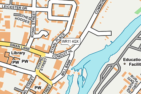 WR11 4QX map - OS OpenMap – Local (Ordnance Survey) WR11 4QX map - OS OpenMap – Local (Ordnance Survey)