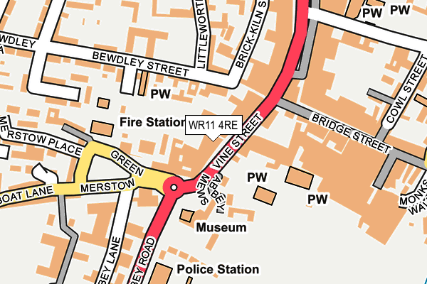 WR11 4RE map - OS OpenMap – Local (Ordnance Survey) WR11 4RE map - OS OpenMap – Local (Ordnance Survey)
