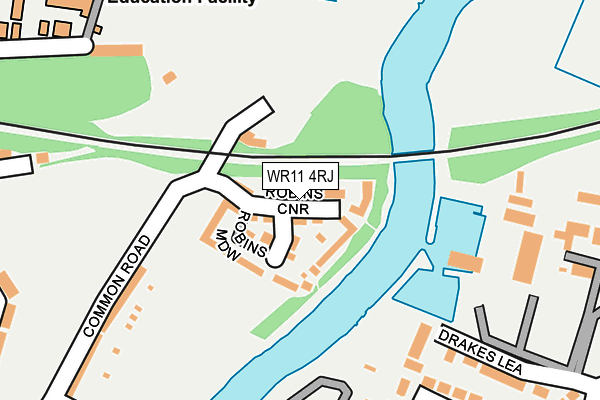 WR11 4RJ map - OS OpenMap – Local (Ordnance Survey) WR11 4RJ map - OS OpenMap – Local (Ordnance Survey)