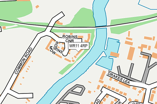 WR11 4RP map - OS OpenMap – Local (Ordnance Survey) WR11 4RP map - OS OpenMap – Local (Ordnance Survey)