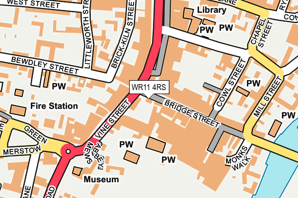 WR11 4RS map - OS OpenMap – Local (Ordnance Survey) WR11 4RS map - OS OpenMap – Local (Ordnance Survey)