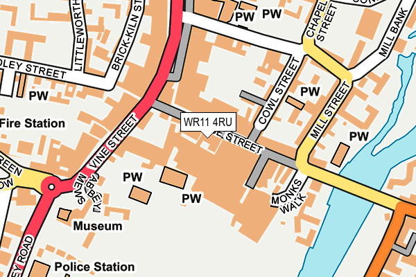 WR11 4RU map - OS OpenMap – Local (Ordnance Survey) WR11 4RU map - OS OpenMap – Local (Ordnance Survey)