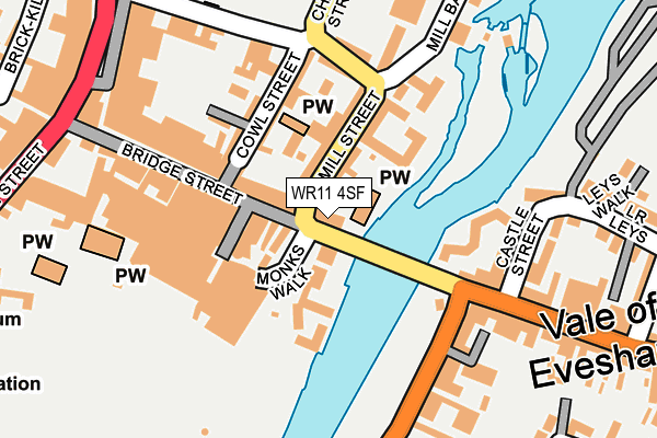 WR11 4SF map - OS OpenMap – Local (Ordnance Survey) WR11 4SF map - OS OpenMap – Local (Ordnance Survey)