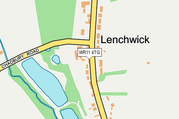 WR11 4TG map - OS OpenMap – Local (Ordnance Survey)
