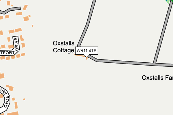 WR11 4TS map - OS OpenMap – Local (Ordnance Survey) WR11 4TS map - OS OpenMap – Local (Ordnance Survey)