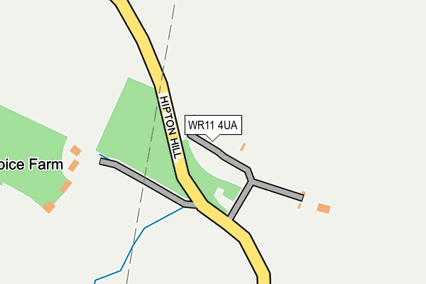 WR11 4UA map - OS OpenMap – Local (Ordnance Survey) WR11 4UA map - OS OpenMap – Local (Ordnance Survey)