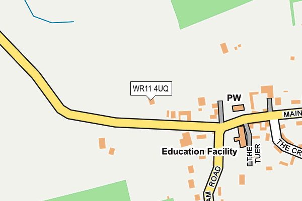 WR11 4UQ map - OS OpenMap – Local (Ordnance Survey)