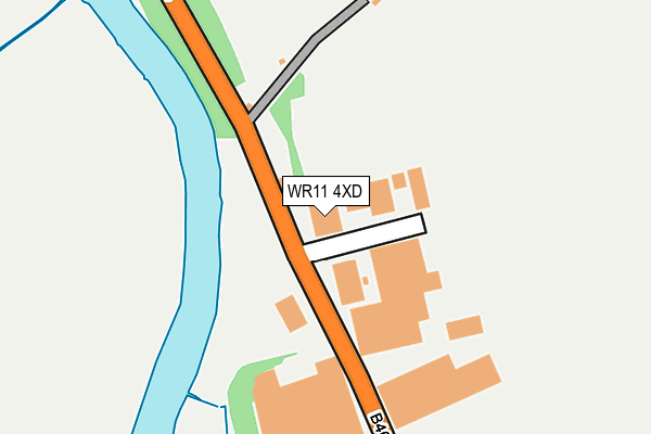 WR11 4XD map - OS OpenMap – Local (Ordnance Survey) WR11 4XD map - OS OpenMap – Local (Ordnance Survey)