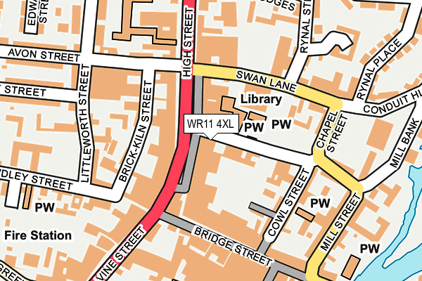 WR11 4XL map - OS OpenMap – Local (Ordnance Survey) WR11 4XL map - OS OpenMap – Local (Ordnance Survey)