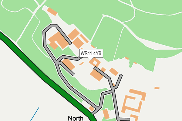 WR11 4YB map - OS OpenMap – Local (Ordnance Survey) WR11 4YB map - OS OpenMap – Local (Ordnance Survey)