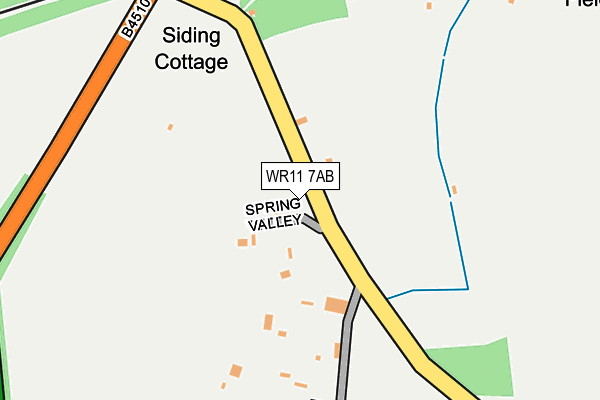 WR11 7AB map - OS OpenMap – Local (Ordnance Survey) WR11 7AB map - OS OpenMap – Local (Ordnance Survey)