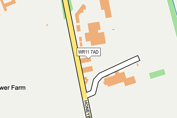 WR11 7AD map - OS OpenMap – Local (Ordnance Survey) WR11 7AD map - OS OpenMap – Local (Ordnance Survey)