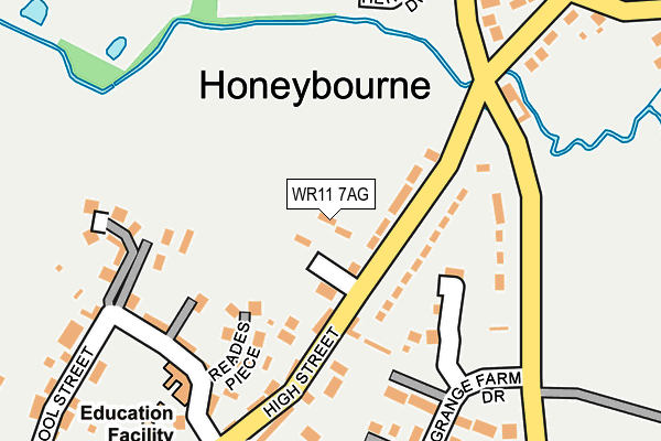 WR11 7AG map - OS OpenMap – Local (Ordnance Survey) WR11 7AG map - OS OpenMap – Local (Ordnance Survey)