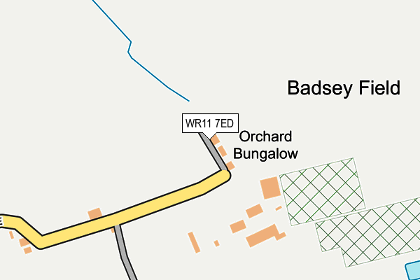 WR11 7ED map - OS OpenMap – Local (Ordnance Survey) WR11 7ED map - OS OpenMap – Local (Ordnance Survey)